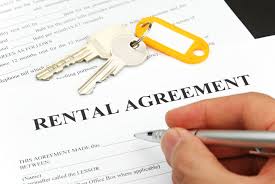 Rental agreement being signed 